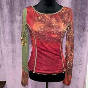 Women’s sheer long sleeve
